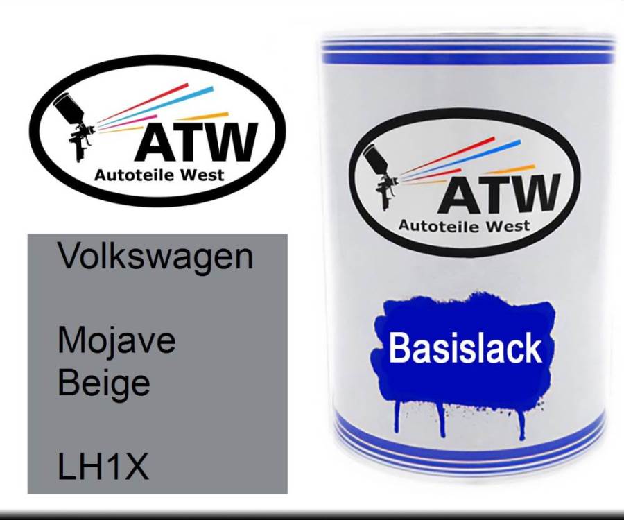 Volkswagen, Mojave Beige, LH1X: 500ml Lackdose, von ATW Autoteile West.